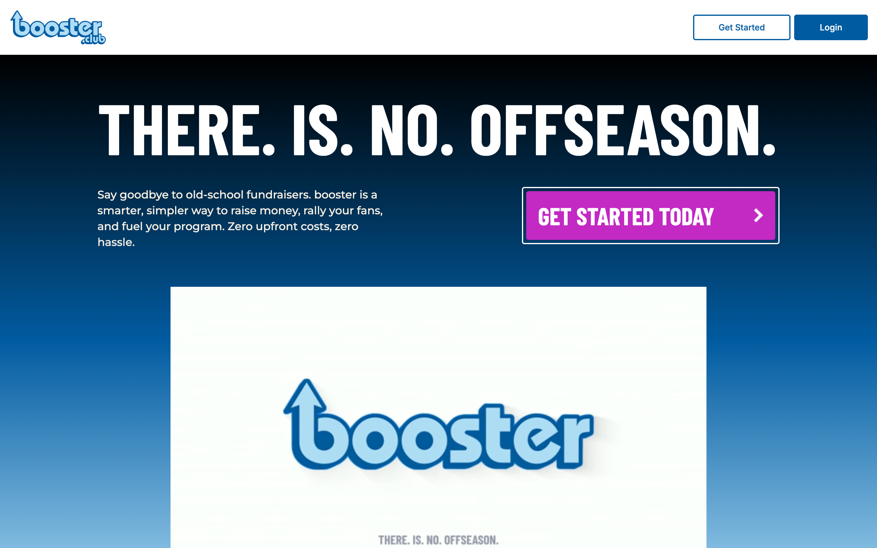 Booster homepage hero