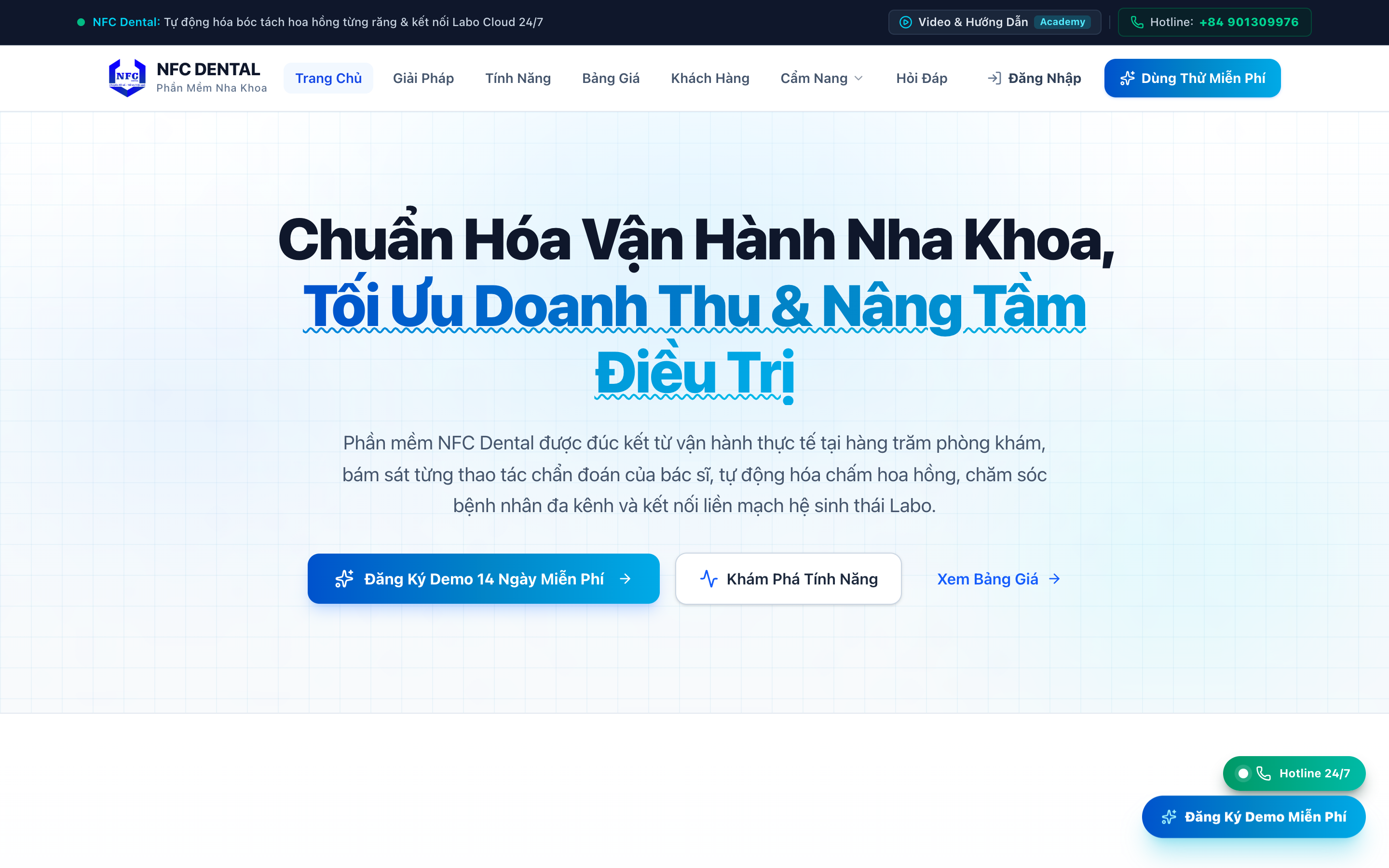 NFC Dental homepage hero