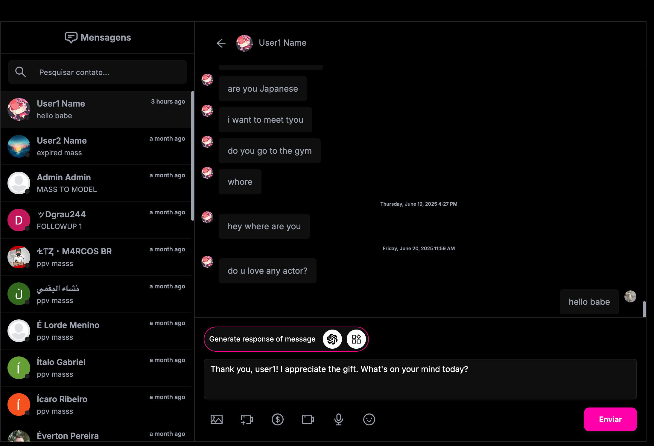 Zexter platform screenshot